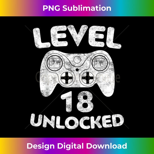 YK-20231121-4039_Level 18 Unlocked T- 18th Video Gamer Birthday Gift 2689.jpg