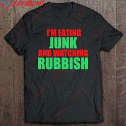 eating junk watching rubbish x-mas filty animal alone home shirt, mens funny christmas sweaters  wear love, share beauty