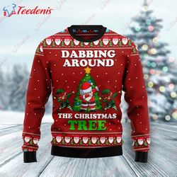 dabbing around the christmas decorations tree essential shirt, short sleeve christmas shirts mens  wear love, share beau