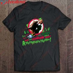 elf hey little guy does somebody need a hug t-shirt, short sleeve womens christmas shirts  wear love, share beauty