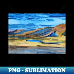 Watercolor landscape illustration - Exclusive PNG Sublimation Download - Capture Imagination with Every Detail