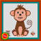 Monkey Cross Stitch Pattern