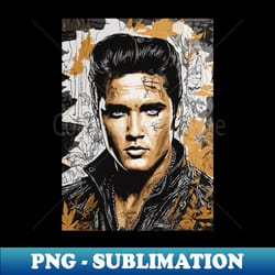 elvis presley the king of rock and roll - digital sublimation download file - fashionable and fearless