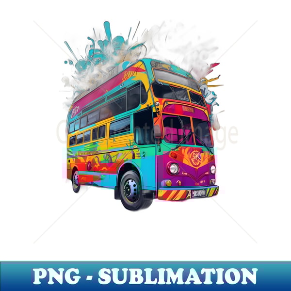 Colorbus Bus - PNG Transparent Sublimation Design - Unleash | Inspire ...