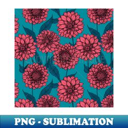 Dahlias - High-Resolution PNG Sublimation File - Revolutionize Your Designs