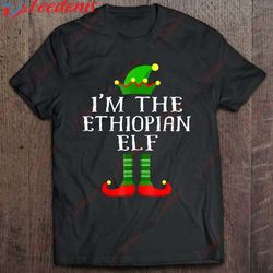 Ethiopian Elf Matching Family Christmas Tee Tee Shirt, Family Christmas Shirt Ideas Funny  Wear Love, Share Beauty