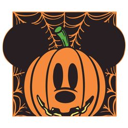 horror mouse cartoon face svg halloween pumpkin svg