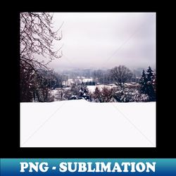 Snowy landscape photography - Special Edition Sublimation PNG File - Bold & Eye-catching