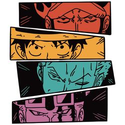 one piece straw hat pirates svg monkey luffy zoro svg file