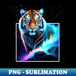 Fierce Tiger Galaxy Art - High-Quality PNG Sublimation Download - Transform Your Sublimation Creations