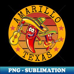 Amarillo Texas - PNG Transparent Digital Download File for Sublimation - Add a Festive Touch to Every Day