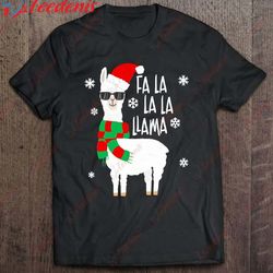 fa la la llama funny falala llama christmas shirt, christmas tee shirts on sale  wear love, share beauty