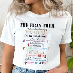 cheap intro song lyrics taylor swift the eras tour 2023 t shirt , taylor swift gift for fans