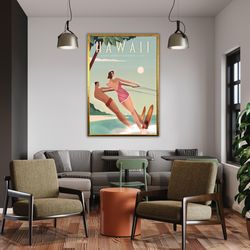 hawaii travel print wall art hawaii wall hanging home decor hawaii gift art lovers hawaii lover gift hawaii decor-1