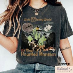 comfort color disneyland haunted mansion shirt, walt disney world the haunted mansion shirt, mickey halloween shirt, dis