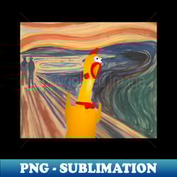 rubber chicken scream - professional sublimation digital download - capture imagination with every detail