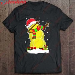 dabbing snowman tennis ball santa christmas pajama xmas shirt, christmas family shirts designs  wear love, share beauty