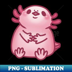 Cute Pink Axolotl - Instant PNG Sublimation Download - Bring Your Designs to Life