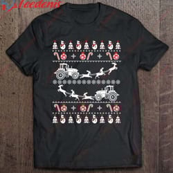 farming - farmer christmas ugly xmas costume shirt, womens christmas shirts wear love, share beauty