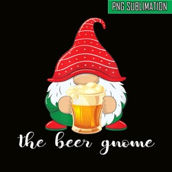 christmas funny gnome beer lovers png the beer gnome png drunk gnome png