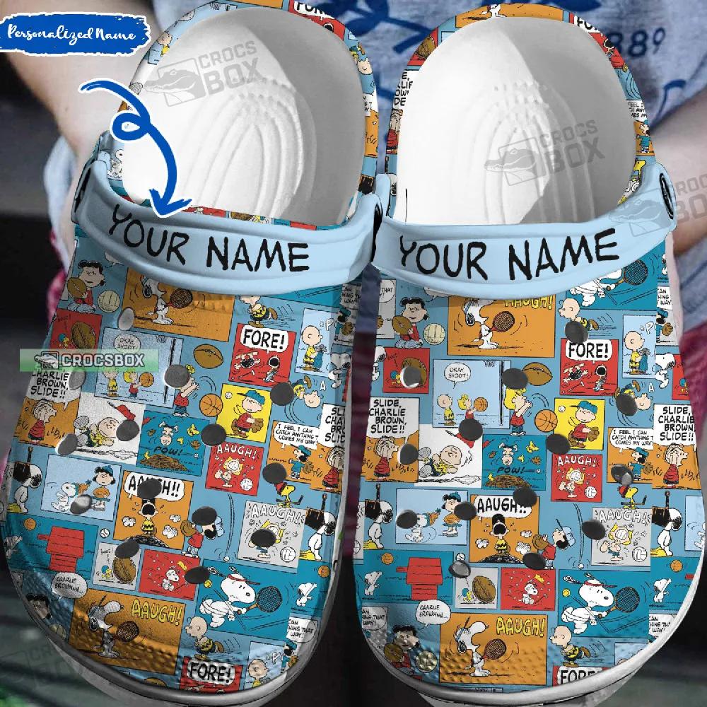 Charlie Brown And Snoopy Play Sport Crocs - CrocsBox.jpg