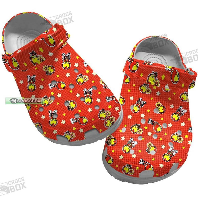 Chibi Iron Man Red Crocs Kids - CrocsBox.jpg