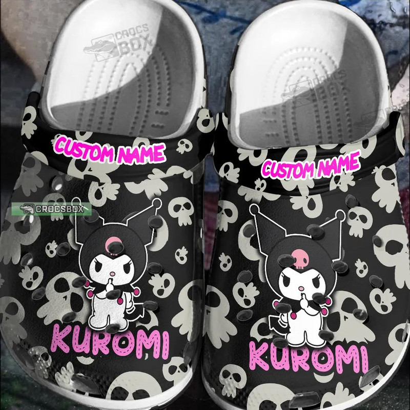 Cute But Spooky Kuromi Crocs Shoes Black - CrocsBox.jpg