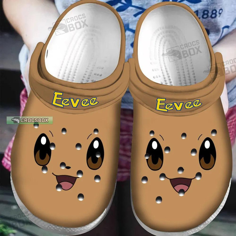 Eevee Pokemon Crocs Brown Crocs Pokemon - CrocsBox.jpg