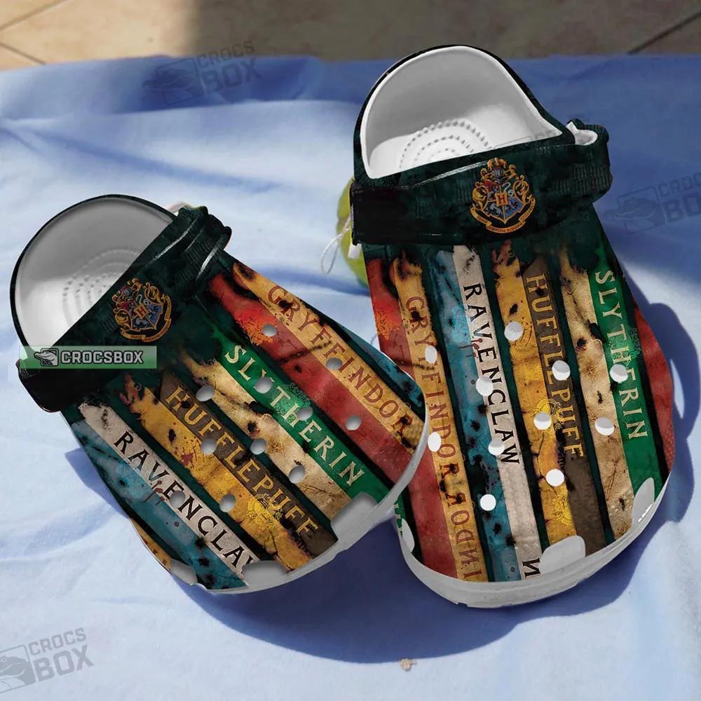 Four Hogwarts Houses Flags Crocs Harry Potter Fan Gift - CrocsBox.jpg