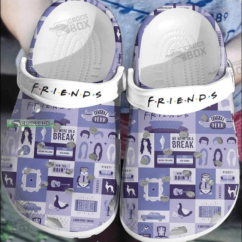 Friends themed crocs purple - CrocsBox.jpg
