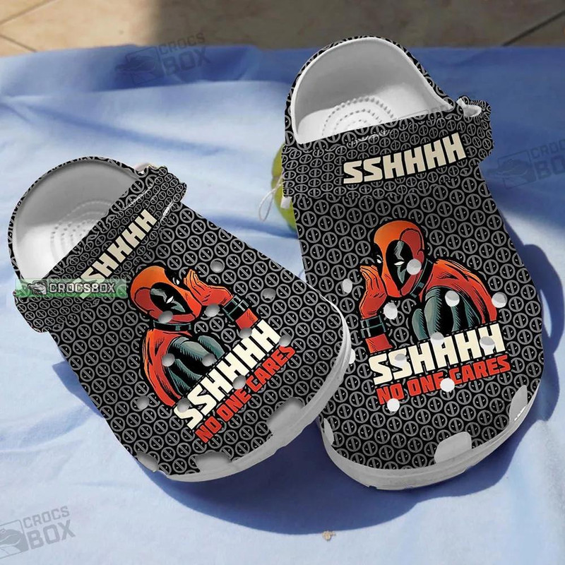 Funny No One Cares Deadpool Crocs - CrocsBox.jpg