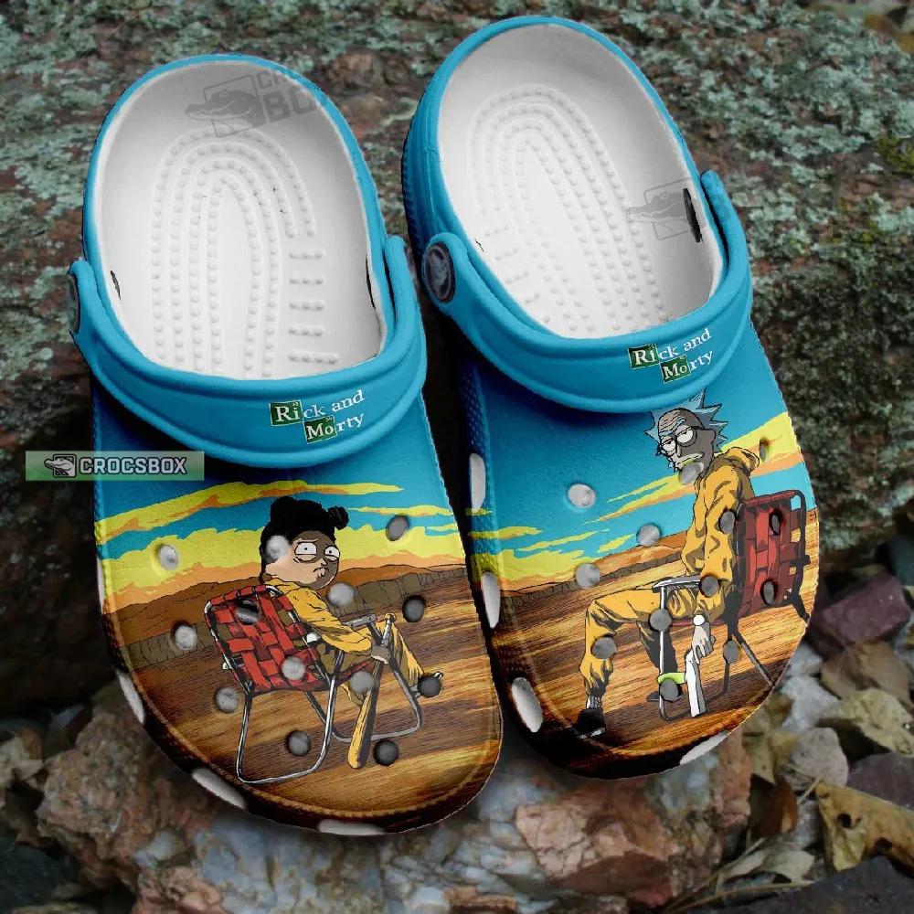 Funny Rick And Morty Breaking Bed Crocs - CrocsBox.jpg
