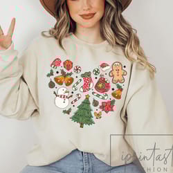 a little things christmas, cute christmas elements, christmas sweatshirt, gift idea, minimal christmas design, christmas