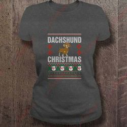 dachshund christmas ugly t-shirt, mens christmas shirts wear love, share beauty