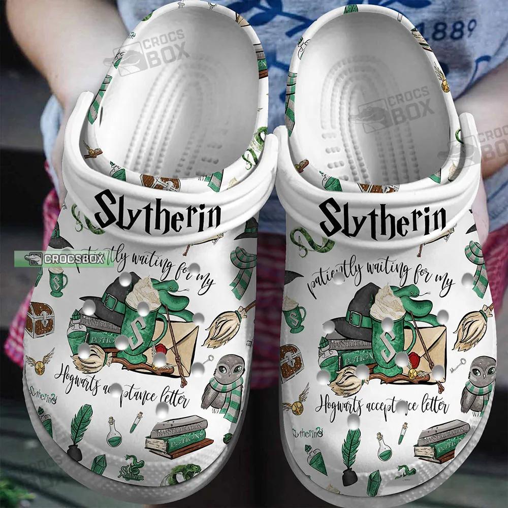 Harry Potter Slytherin White Crocs Slytherin Gift - CrocsBox.jpg