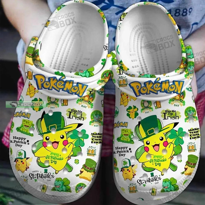 Irish Pikachu Crocs Happy St Patrick's Day Crocs - CrocsBox.jpg