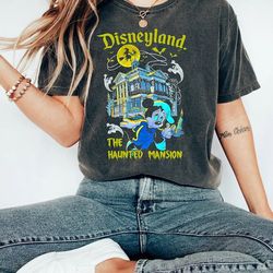 disneyland haunted mansion comfort colors shirt, mickey halloween t-shirt, disneyland trip, trick or treat tee, disney h