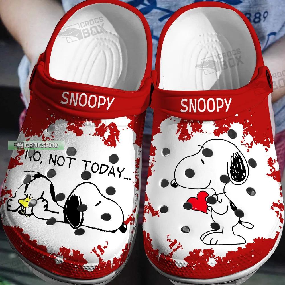No Not Today Snoopy Crocs Red - CrocsBox.jpg