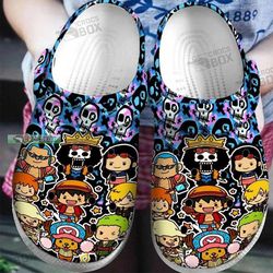 one piece funny chibi straw hats crocs