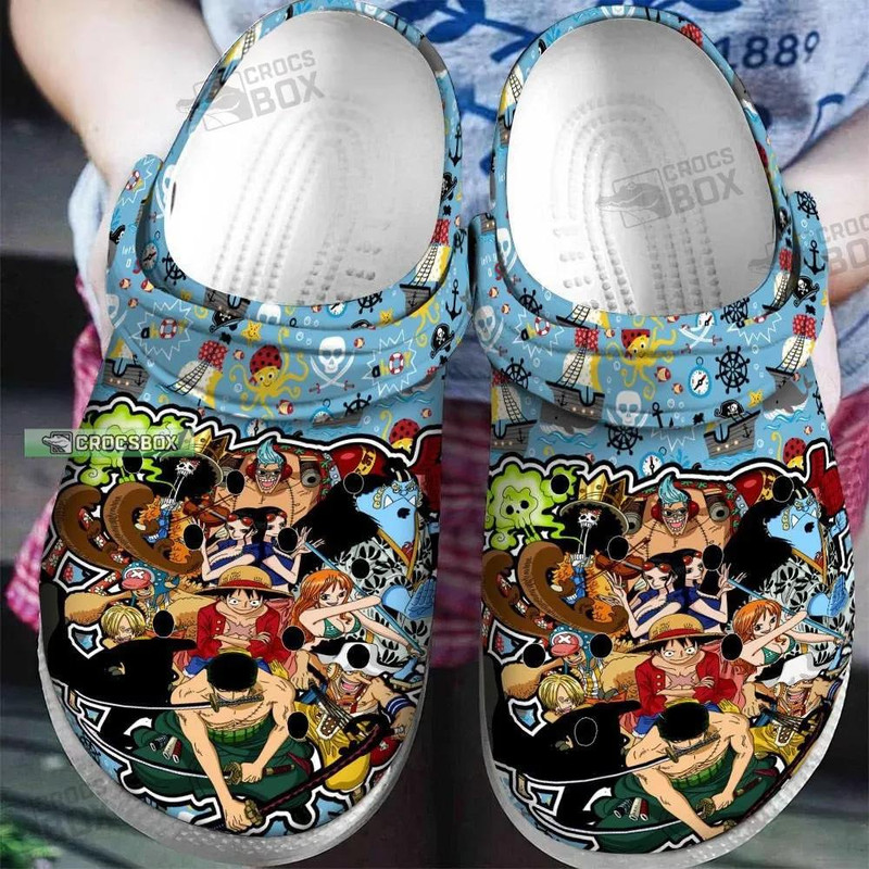 One Piece Funny Movie Straw Hats Crocs - CrocsBox.jpg