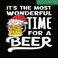 the most wonderful time for a beer beer christmas beer png beer santa png