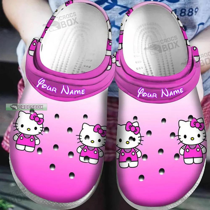 Pink And Purple Hello Kitty Crocs Hello Kitty Christmas Gift - CrocsBox.jpg