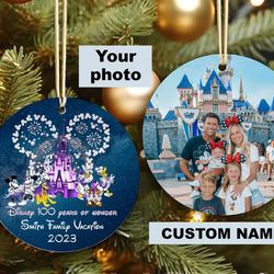 2023 Custom Photo Ornament, Disney Trip 2023 Ornament, Disney Christmas Ornament