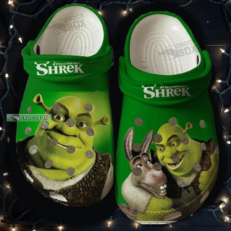 Shrek And Donkey Green Crocs Shrek Lovers Gift - CrocsBox.jpg