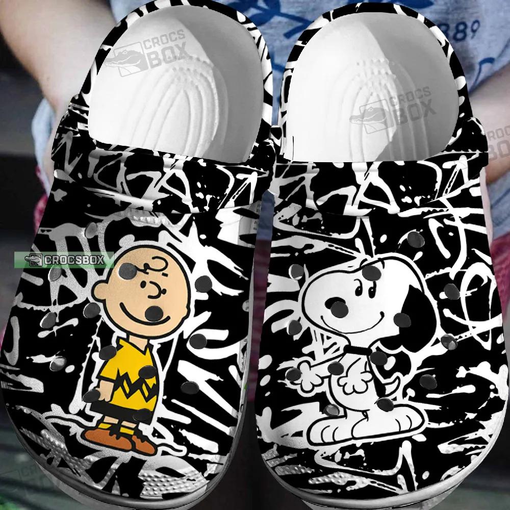 Snoopy Charlie Black Crocs Adults - CrocsBox.jpg