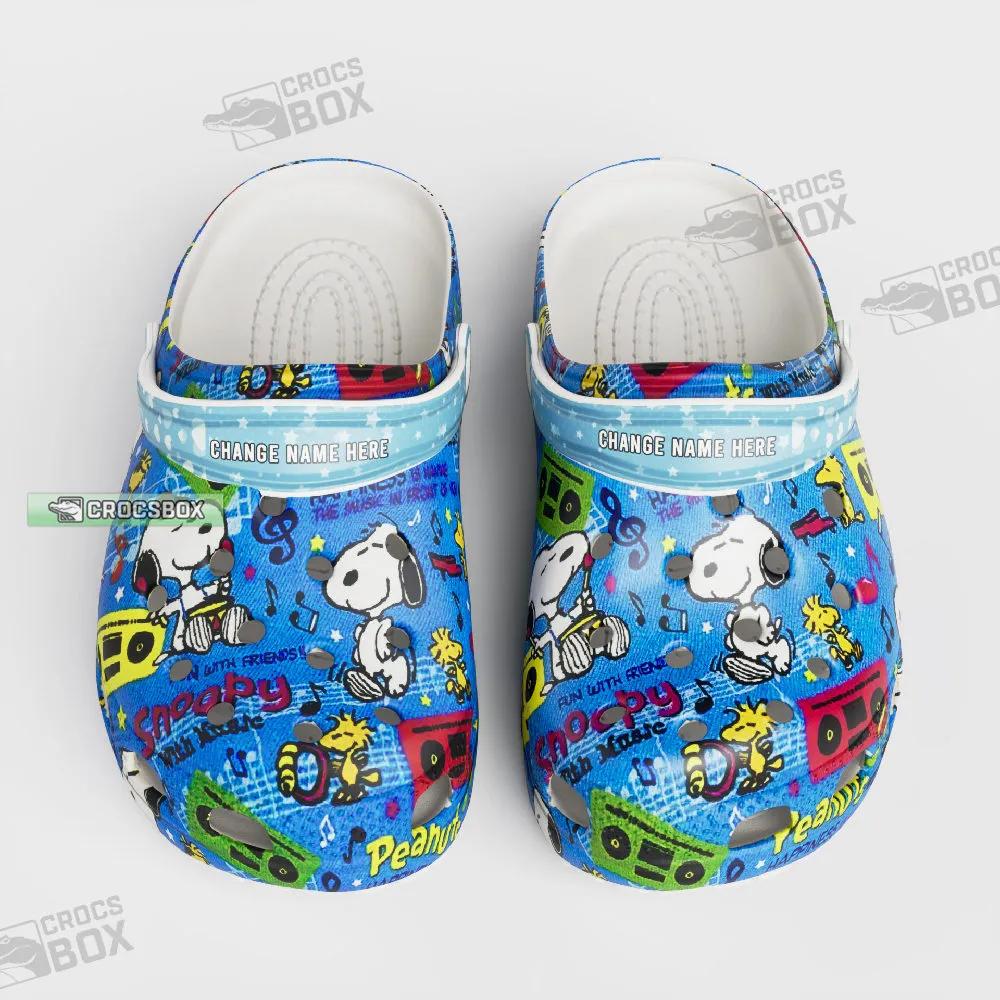 Snoopy Fun With Friends Mucsic Crocs Shoes - CrocsBox.jpg
