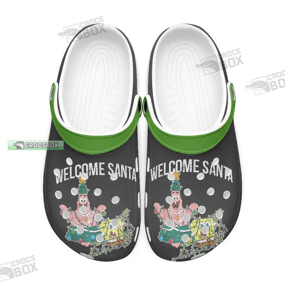 Spongebob Welcome Santa Christmas Crocs Shoe - CrocsBox.jpg