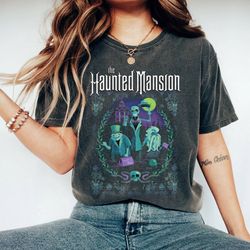 halloween hitchhiking ghosts haunted mansion sweatshirt, foolish mortals comfort color shirt, disney halloween party, di