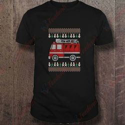 firefighter christmas ugly shirt, family christmas shirts  wear love, share beauty