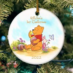 Pooh First Baby Christmas Ornament, Pooh Christmas Ornament, Pooh Ornament
